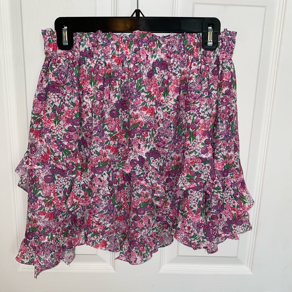 For Love And Lemons Floral Mini Skirt
